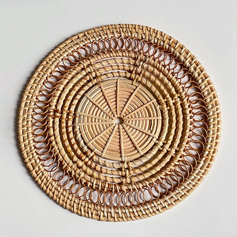 Boho Chic Handmade Rattan Place Mats