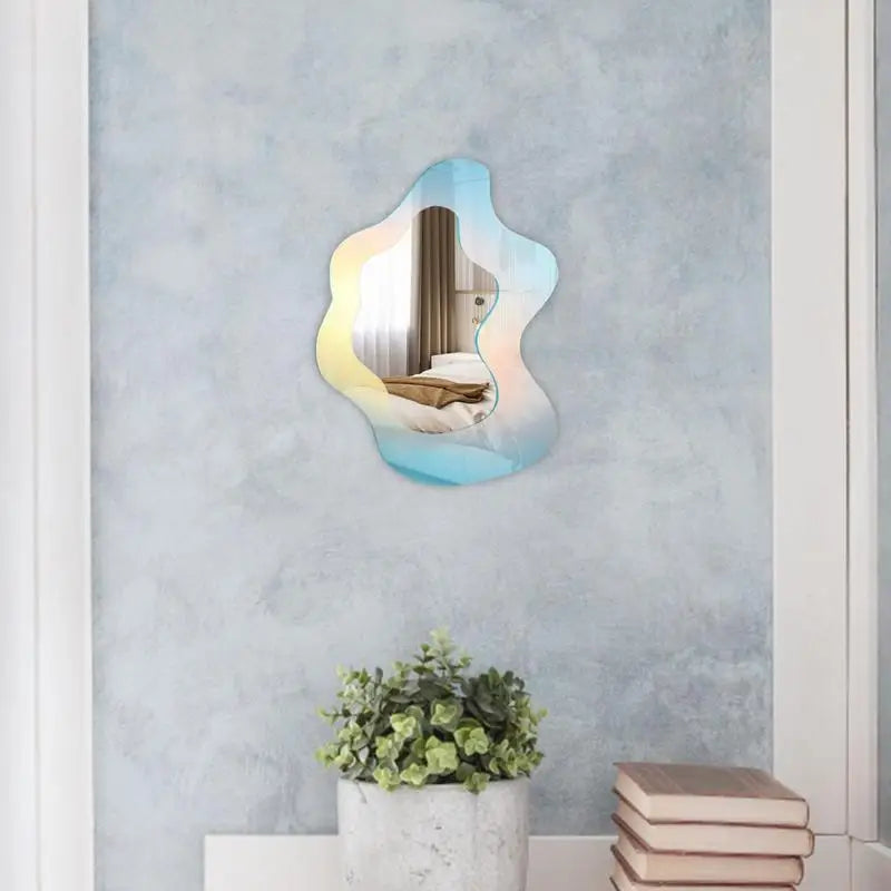 Iridescent Acrylic Wavy Mirror