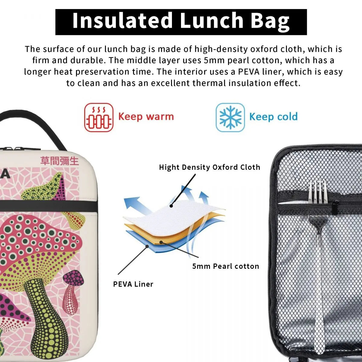 Yayoi Kusama Coolbag Lunchbox