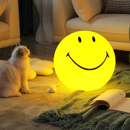 Smilin' Face Neon Ball Light