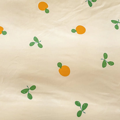 Cozy Orange Print Duvet Cover Set