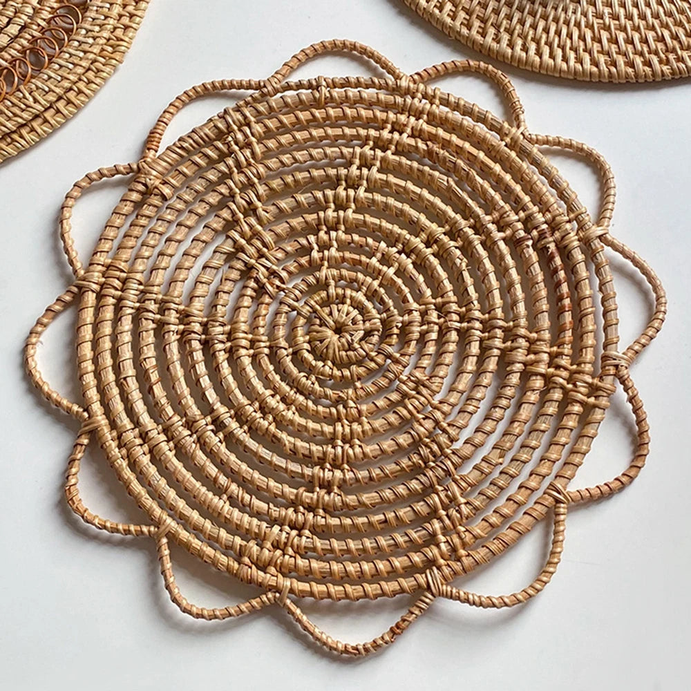 Boho Chic Handmade Rattan Place Mats