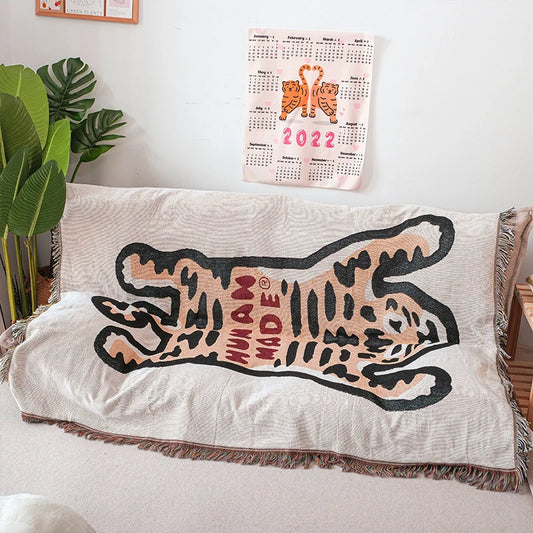 Human Made Tiger Cozy Throw Blanket